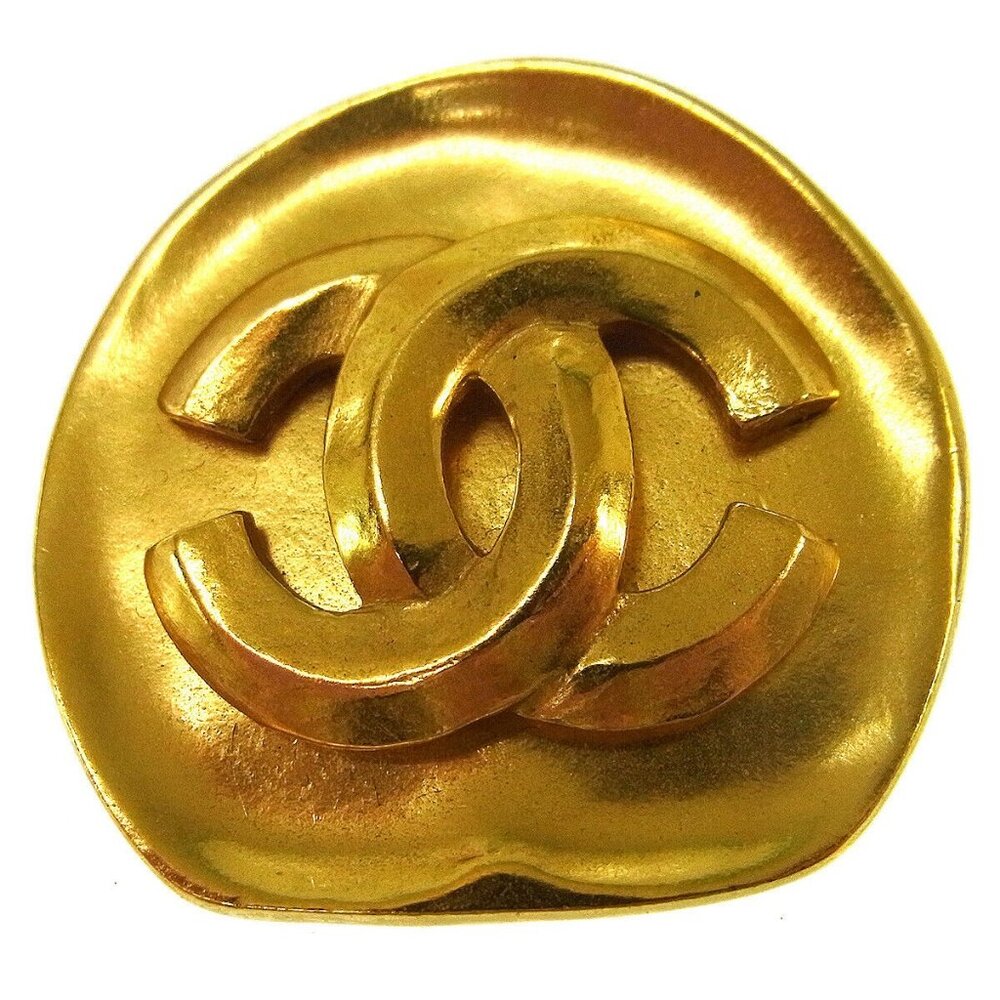 Chanel Brooch Pin Gold 96P NR13992j